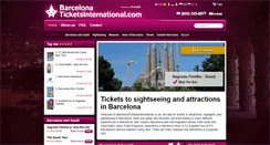 Desktop Screenshot of barcelonaticketsinternational.com